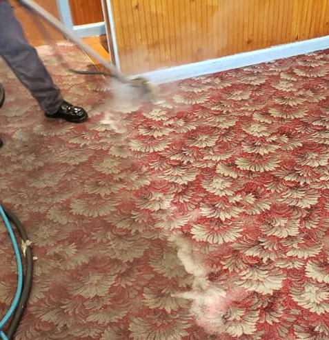 Carpet Being Cleaned