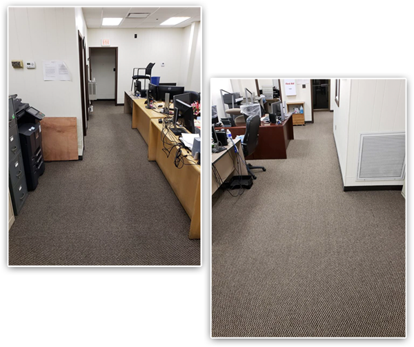 Before and After Carpet Cleaning